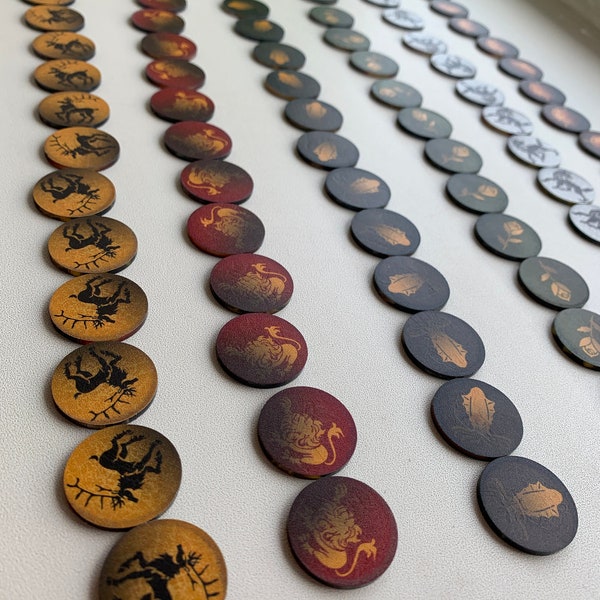 A Game of Thrones Order Tokens. Top quality plexiglass.