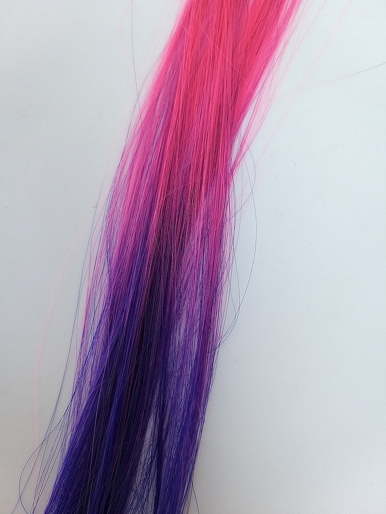 20 High Purple Pink Purple Ombre Hair Elip In Extension Etsy