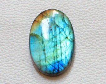Amazing Multi Purple Fire Labradorite Gemstone Natural Cabochon Gemstone For Wire Wrapping Jewelrymaking Pear Shape 24x18x7 mm 24 Cts J#1-41