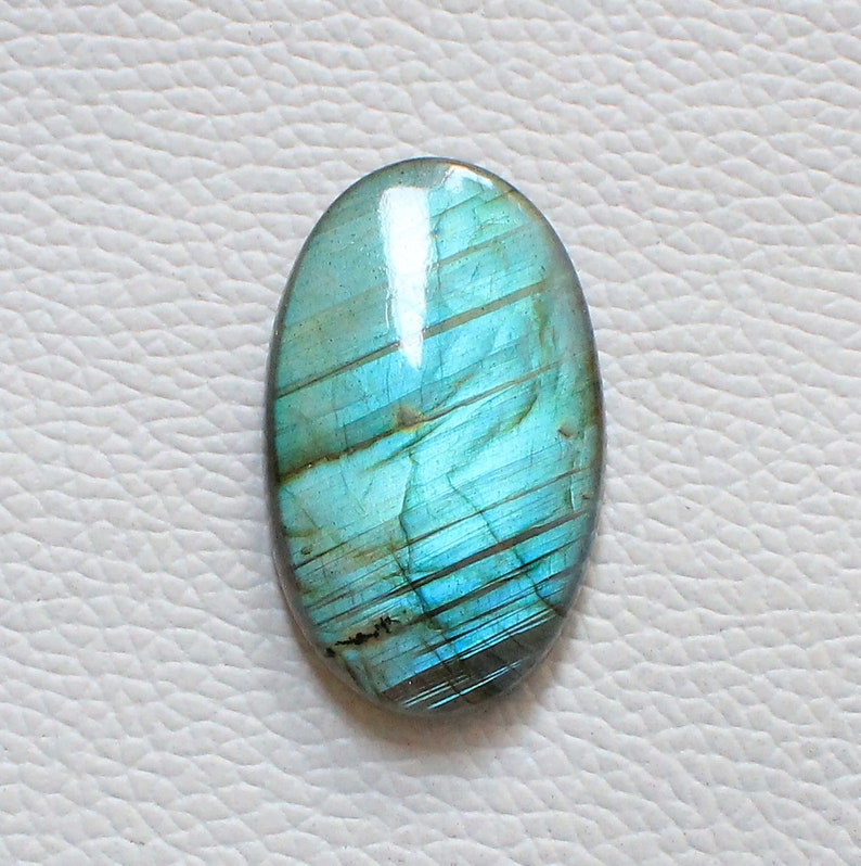 Multi Fire Labradorite Cabochon Loose Gemstone 54.75 Cts Oval Shape Best For Silver Alluring Multi Fire Labradorite Wire Wrap Jewelry