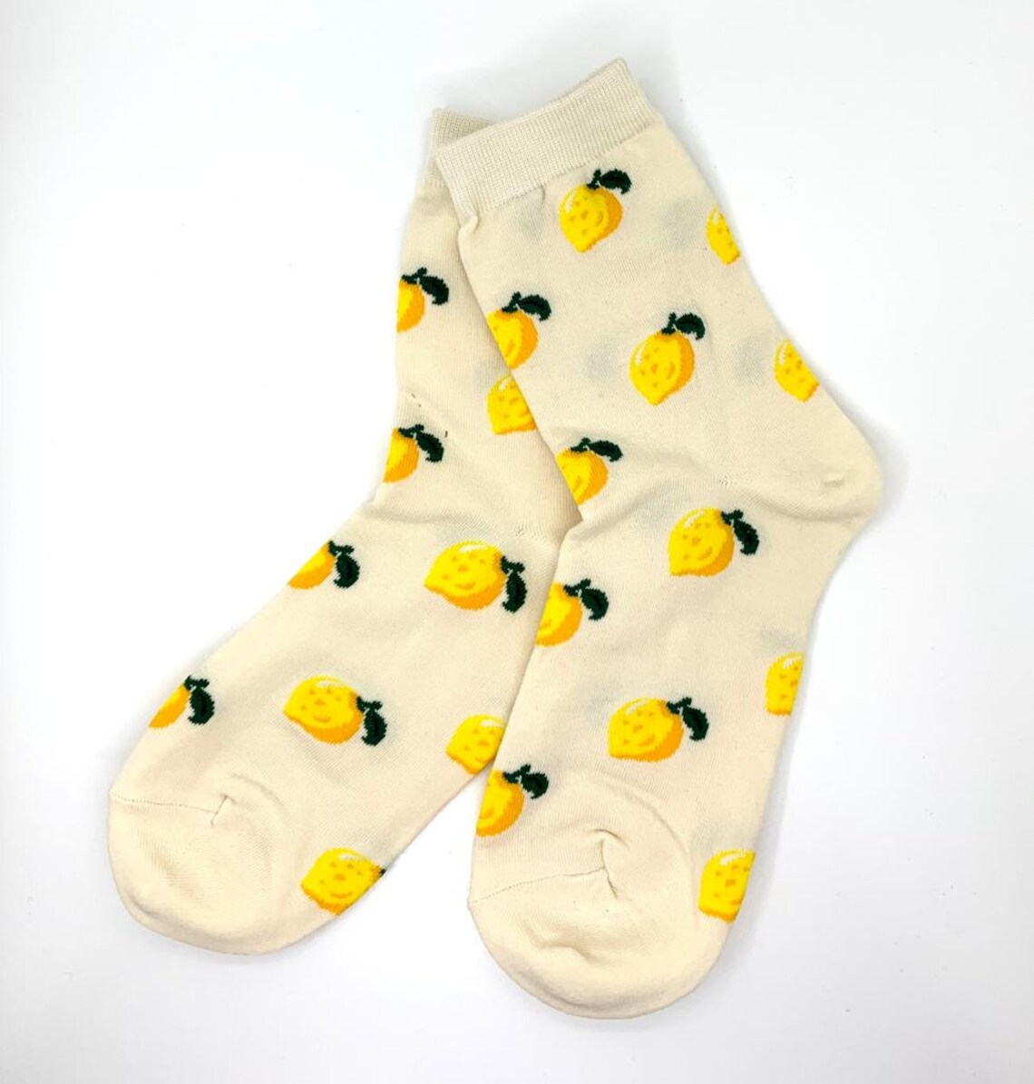 Lemon Sock. Stylish Fun Fruit Sock. Food Sock. Womens Socks. Etsy