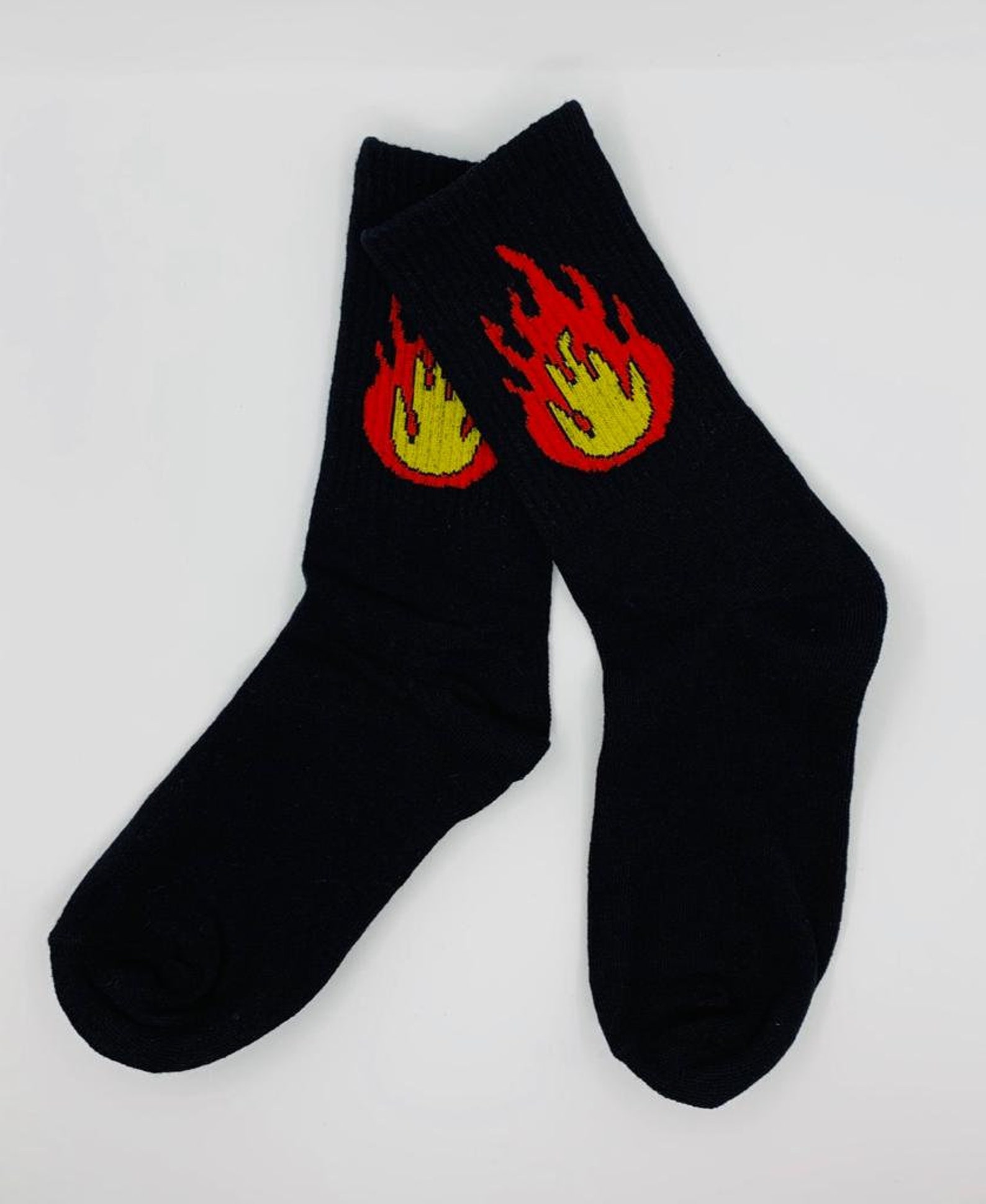 Fire Sock. Flame Sock. Causal Sock. Unisex Sock. Womens Socks. | Etsy