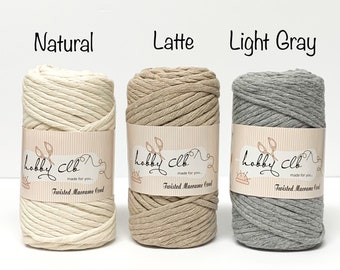 Beige Oakeer Handmade Macrame Rope 4 Strand Twisted Macrame Cotton Cord for Creative DIY Crafts Plant Hangers,Dream Catchers,Gift Wrapping Decorative Projects 4mm×100m Beige Oakeer Handmade Macrame Rope 4 Strand Twisted Macrame Cotton Cord for Creative DIY Crafts Plant Hangers,Dream Catchers,Gift Wrapping Decorative Projects 4mm×100m