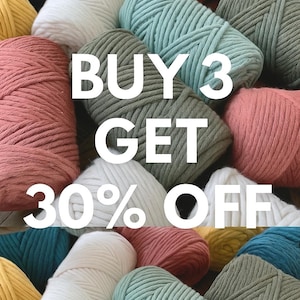 3 mm Macrame Cotton Cord, Single twisted 245 ft Macrame cord, 100% cotton macrame rope, crochet cotton yarn, macrame yarn