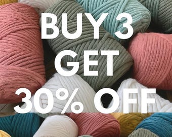 3 mm Macrame Cotton Cord, Single twisted 245 ft Macrame cord, 100% cotton macrame rope, crochet cotton yarn, macrame yarn