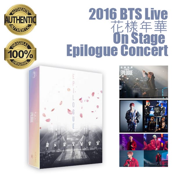 BTS 2016 Live On Stage Epilogue DVD KPOP Free Gifts Free FeDex Fast & Safe Shipping