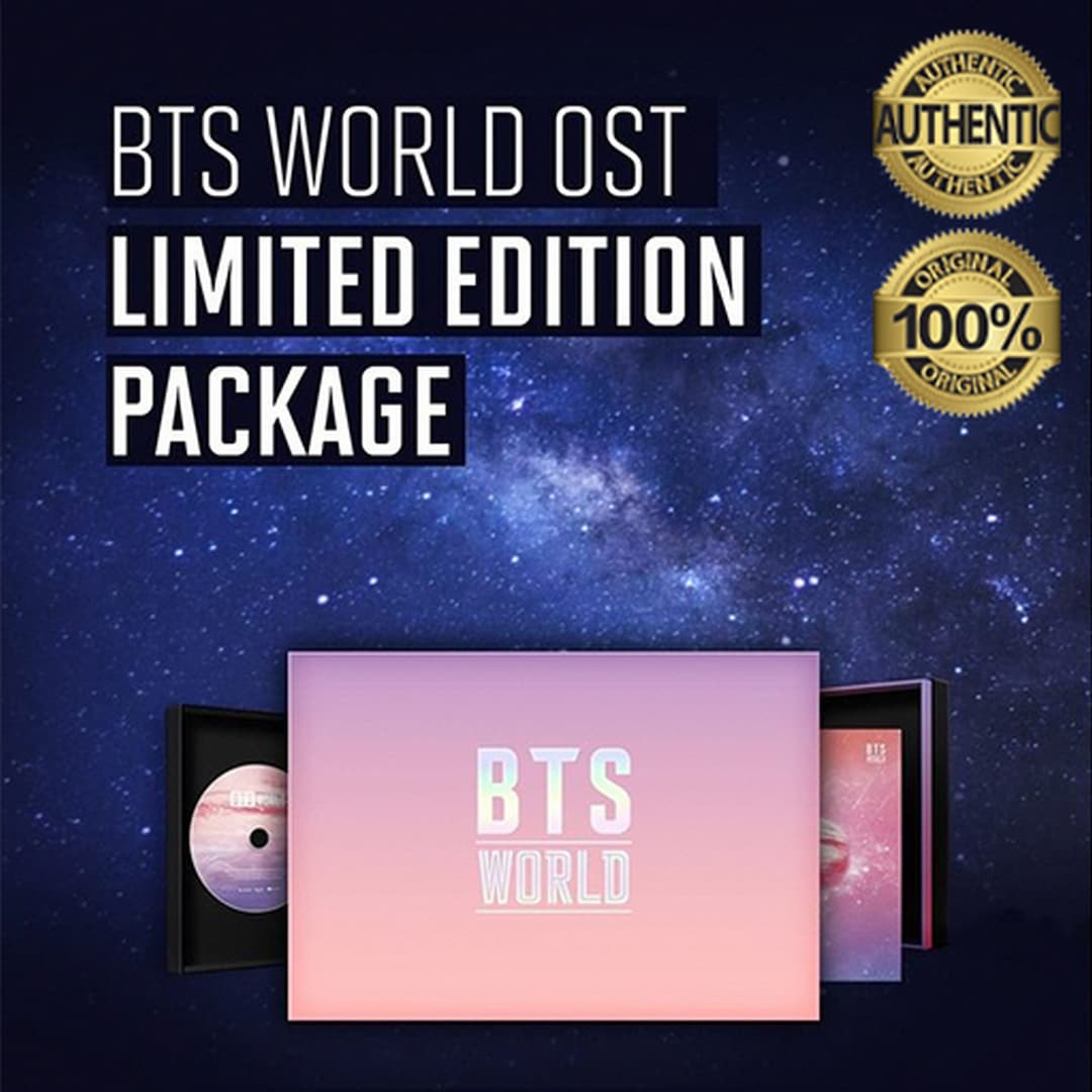 BTS World OST Limited Edition Album Package, Kpop CD With Folding