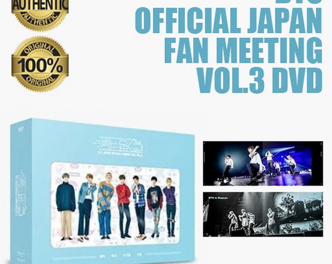 BTS Opened Bangtan Boys Official Japan Fan Meeting VOL.3 DVD ++ without Original Photocard Fast & Safe Shipping