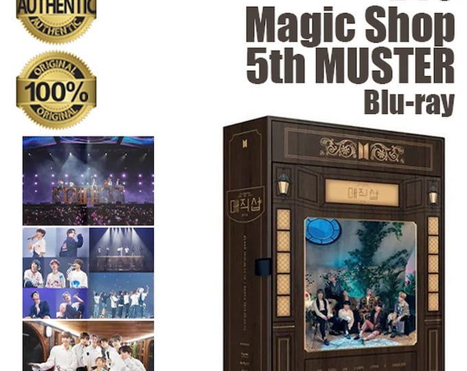 BTS 5th Muster Magic Shop Blu ray Full Set Memorabilia|BTS|Photocard|Suga|Army|Bts merch pc|