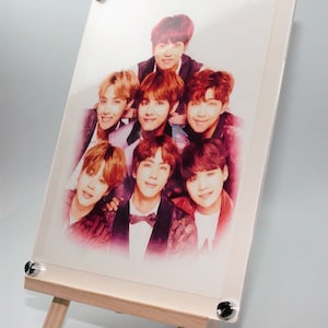 BTS 7 Members Hand Painting Picture Color Printing with Free Gift Free Shipping
