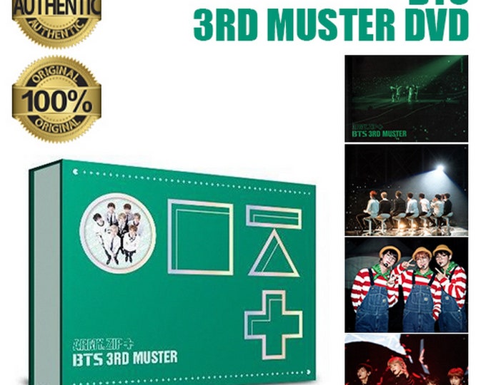 BTS Bangtan Boys 3rd Muster Army DVD 3 DISC Full Package | Bts Photocards | Jungkook | Bts Memories 2019 | Bts Memories