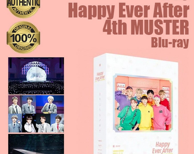 BTS 4th Muster Happy Ever After Blu Ray Full Package with Free Gifts Free FeDex Fast & Safe Shipping