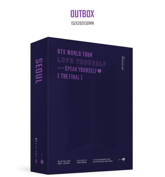 BTS Opened World Tour 'love Yourself Speak Yourself the Final Blu