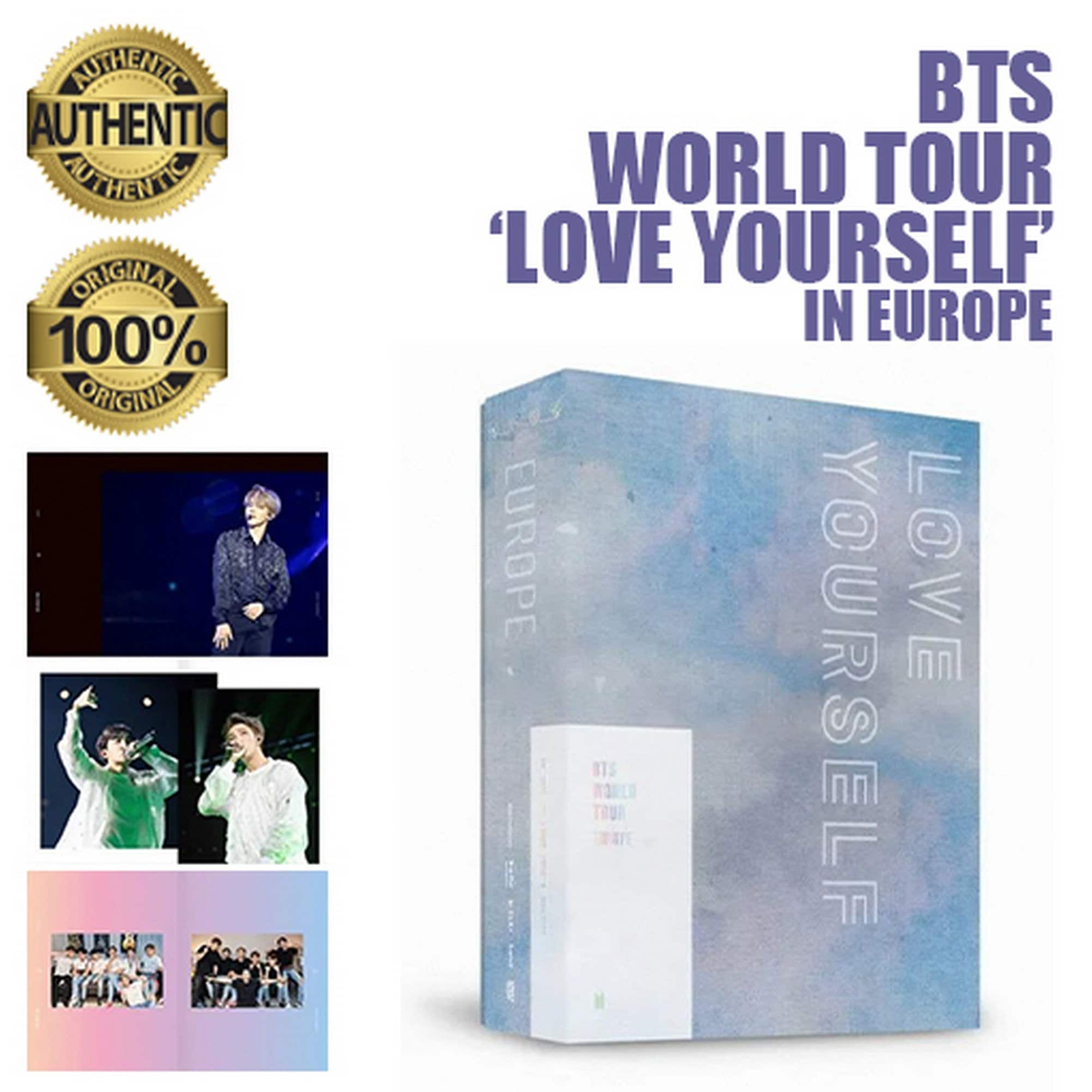 BTS World Tour Love Yourself Europe DVD Full Set With Free Gifts