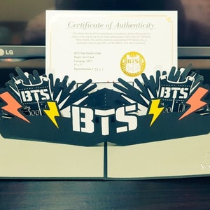 BTS Billboard Top Social Artist Popup offizielle authentische Karte