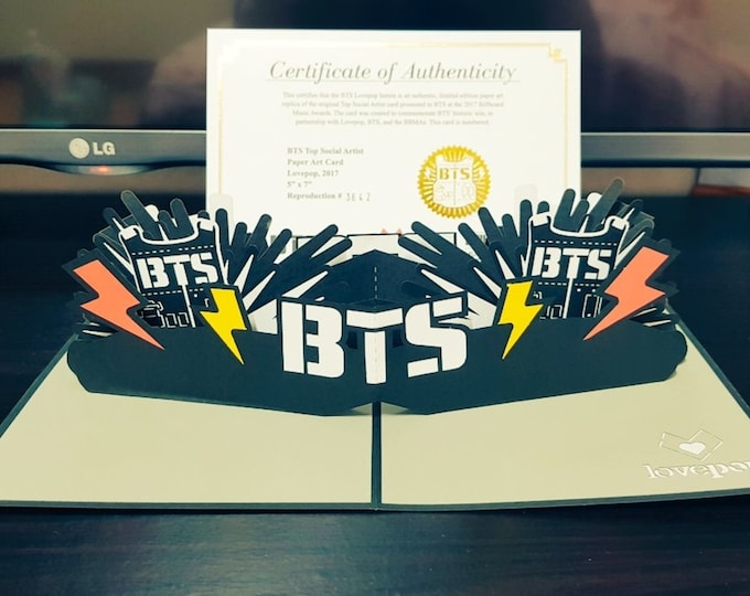BTS Billboard Top Social Artist Popup Official Authentic Card