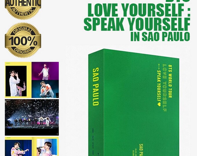 BTS World Tour Love Yourself Speak Sao Paulo 2 DVD Full Set