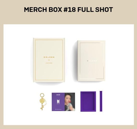 BTS MERCH BOX 18 Golden Box Jungkook Army Official
