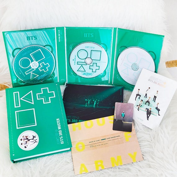 BTS Bangtan Boys 3rd Muster Army DVD 3 DISC Full Package