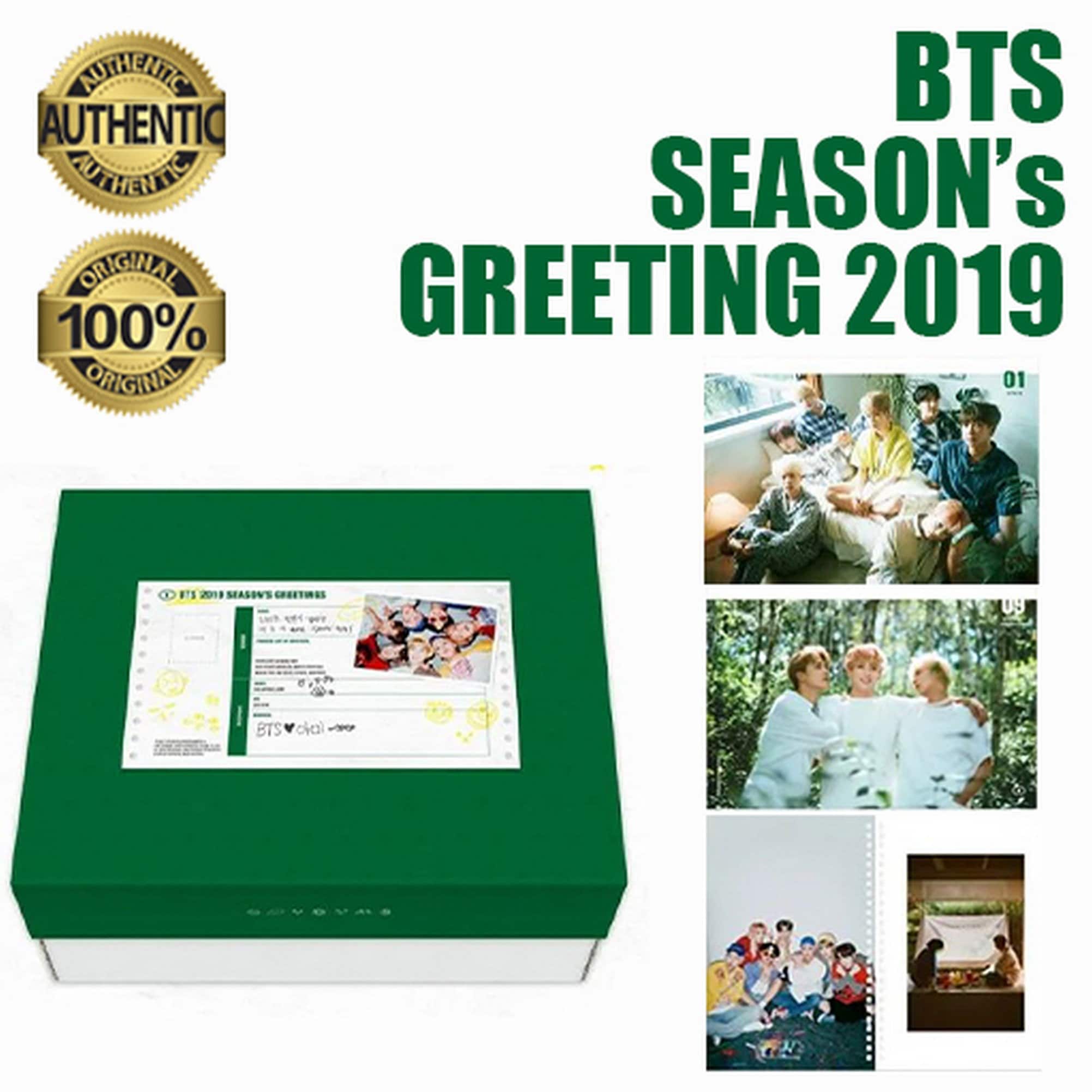 美しい Bangtan Boys Package Opened Just Greeting Season's BTS 2019 アイドル