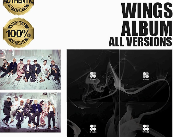 BTS - WINGS 2nd Full Album [Official K-Pop CD + Photobook + Photocard]