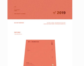 BTS Opened Memories of 2019 Blu Ray 1 Random Original Photocard