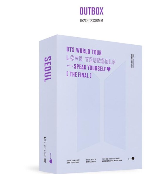 BTS Loveyourself EUROPE DVD V テヒョン★匿名配送 BTS World Tour Love Yourself Europe DVD Full Set With Free Gifts