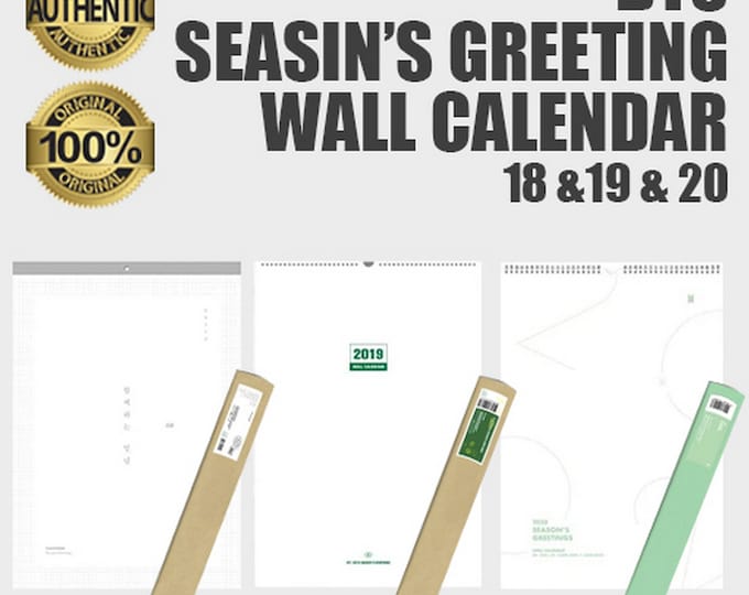 BTS Season Greeting Wall Calendar Collection (18, 19 & 20)