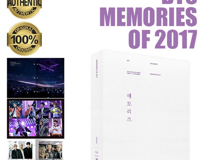 BTS Opened Memories Of 2017 DVD Full Package with 1 Random Original Photo card Free FeDex Fast & Safe Shipping