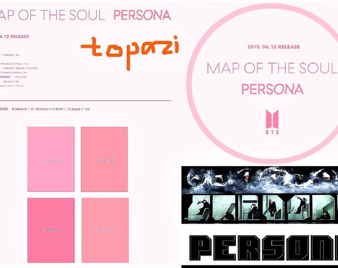 BTS New Album Map of the Soul Persona Full Set with Free Gift and Free Ship Opened Good Condition