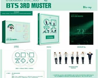 BTS 3RD Muster Army.ZIP+ Bluray DISC Full Package Free FeDex Fast & Safe Shipping