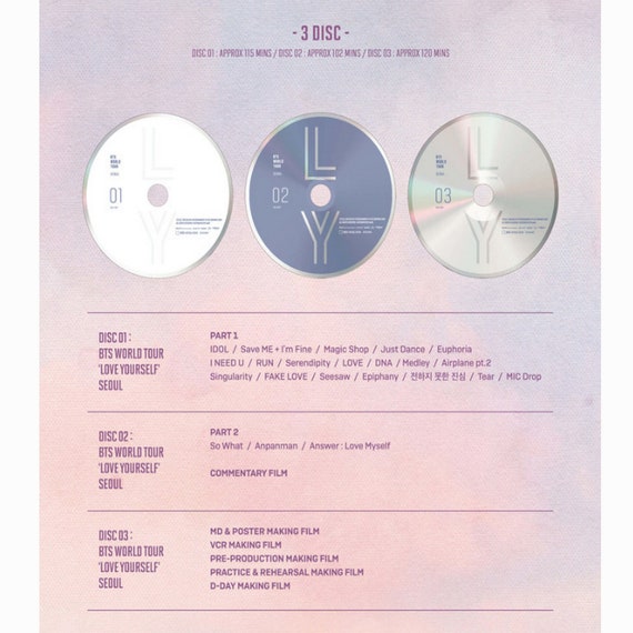 BTS LOVE YOURSELF EUROPE・NEW YORK BTS Opened World Tour Love Yourself New York, Europe DVD