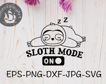 Download Free Sloth Cutting File Etsy SVG Cut Files