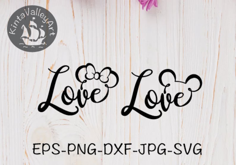 Download Love mickey and minnie SVG cricut silhouette SVG clipart ...