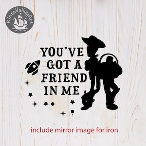 Vous avez un ami en moi SVG, Cricut silhouette SVG clipart, fichier de coupe