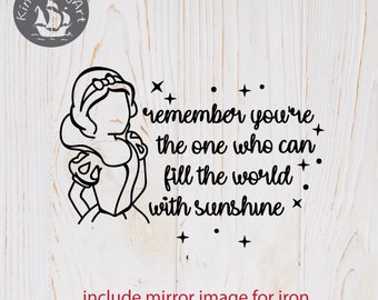 Quotes About Snow White Snow White Quote Remember You're The One Who Can Fill The | Etsy Australia
