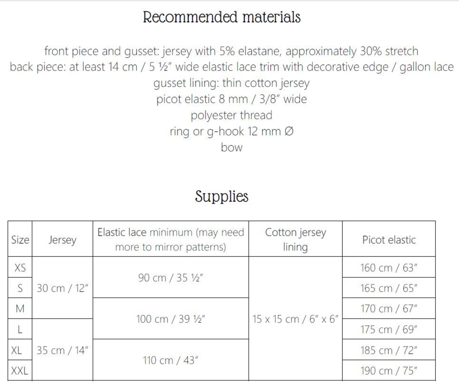 Dora Vcut Lace Back Panties Sewing Instructions Pack With Pattern