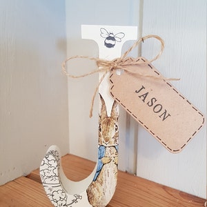 Peter Rabbit Free Standing Wooden Letters & Numbers, Baby Gift, Baby ...