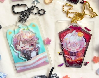 Vtuber Nijisanji JP [Fanmade] Kanae | Kuzuha ChroNoiR Sleeping pouch Series PVC Acrylic Charms