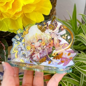 Algaea Gold Foil Acrylic Standee, Honkai: Star Rail [Fanmade] - Hot Stamp Acrylic Standee, Gold Foil, Acrylic Stand, Golden