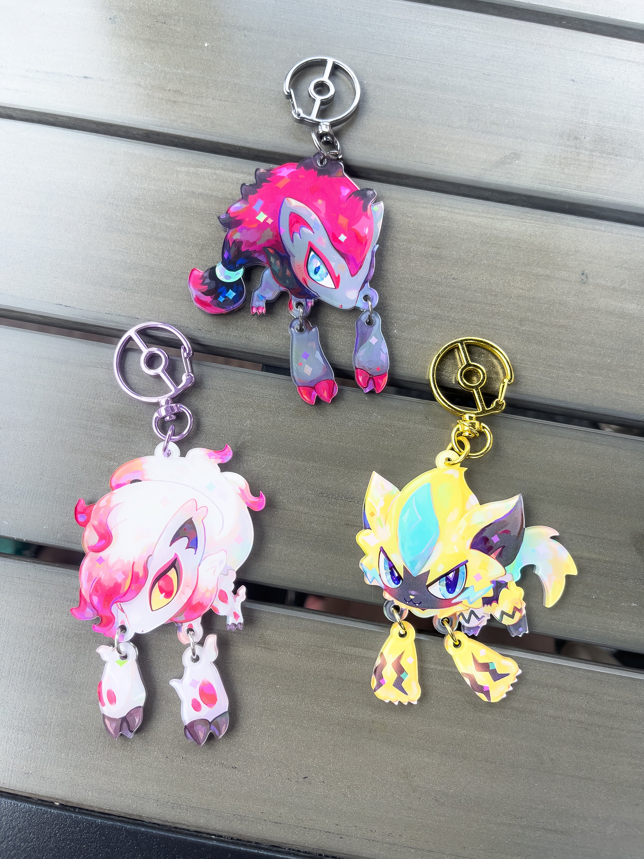 ポケ - ゼラオラ ぶら下がる爪 アクリルチャーム | スカーレットと