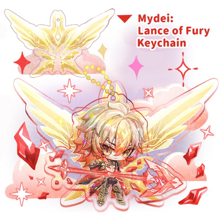 Mydei Lance of Fury Keychain - Honkai Star Rail [fanmade