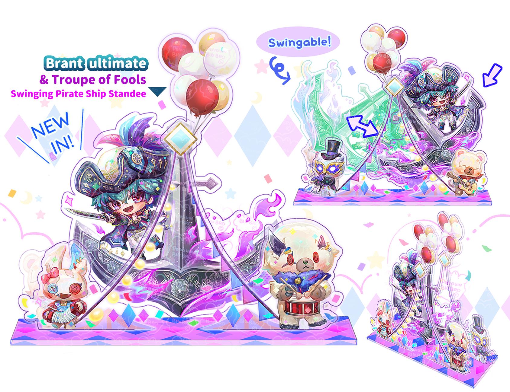 Brant Standee - Pirate Ship Standee, Swing Standee, Brant & Troupe of ...
