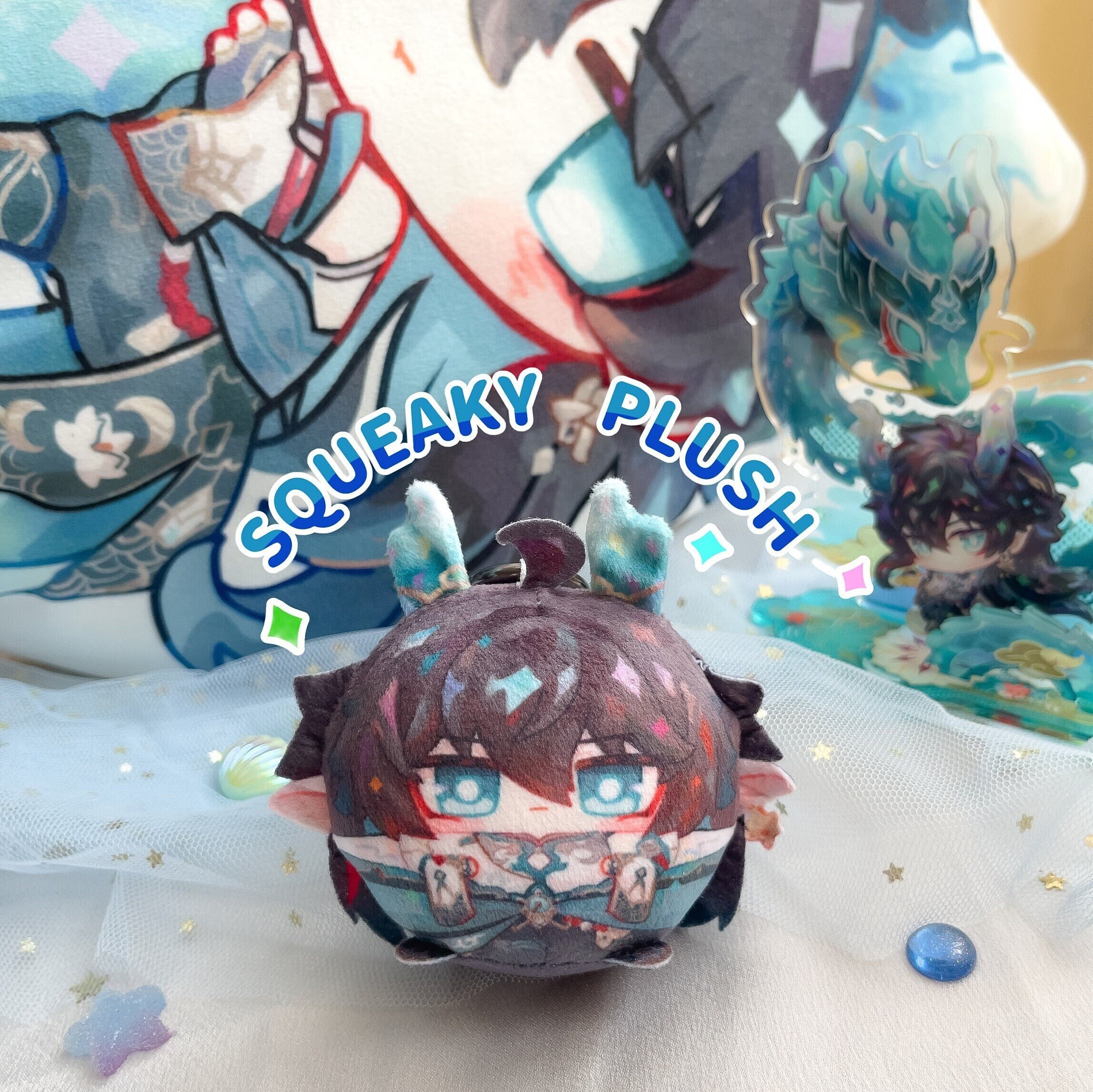 Honkai: Star Rail [Fanmade] - Dan Heng • Imbibitor Lunae Squeaky Plushie Imbibitor Lunae Plushie Manjuu, Omanjuu, Toy, Stuffed Toy