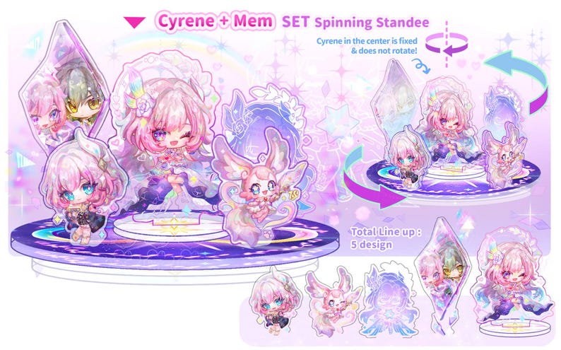 Cyrene Spinning Acrylic Standee [PREORDER] - Honkai Star Rail [fanmade ...