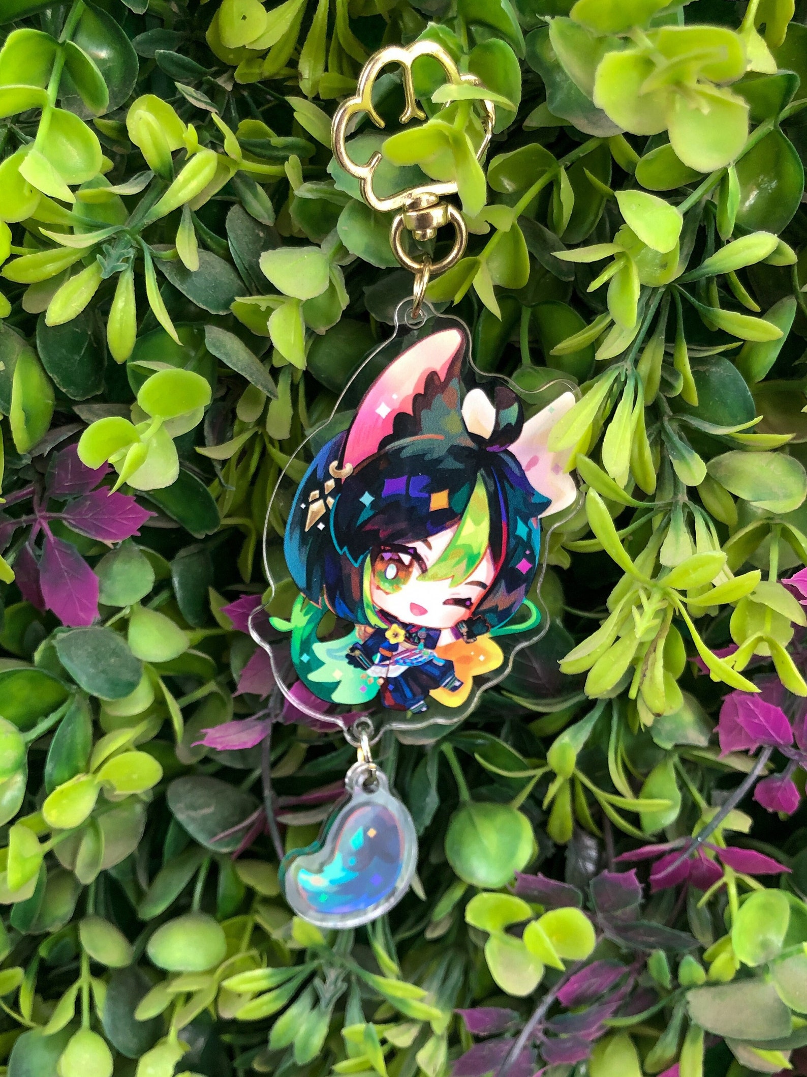 Tighnari Dangling Tail Keychain - Genshin Impact - Tighnari Acrylic ...