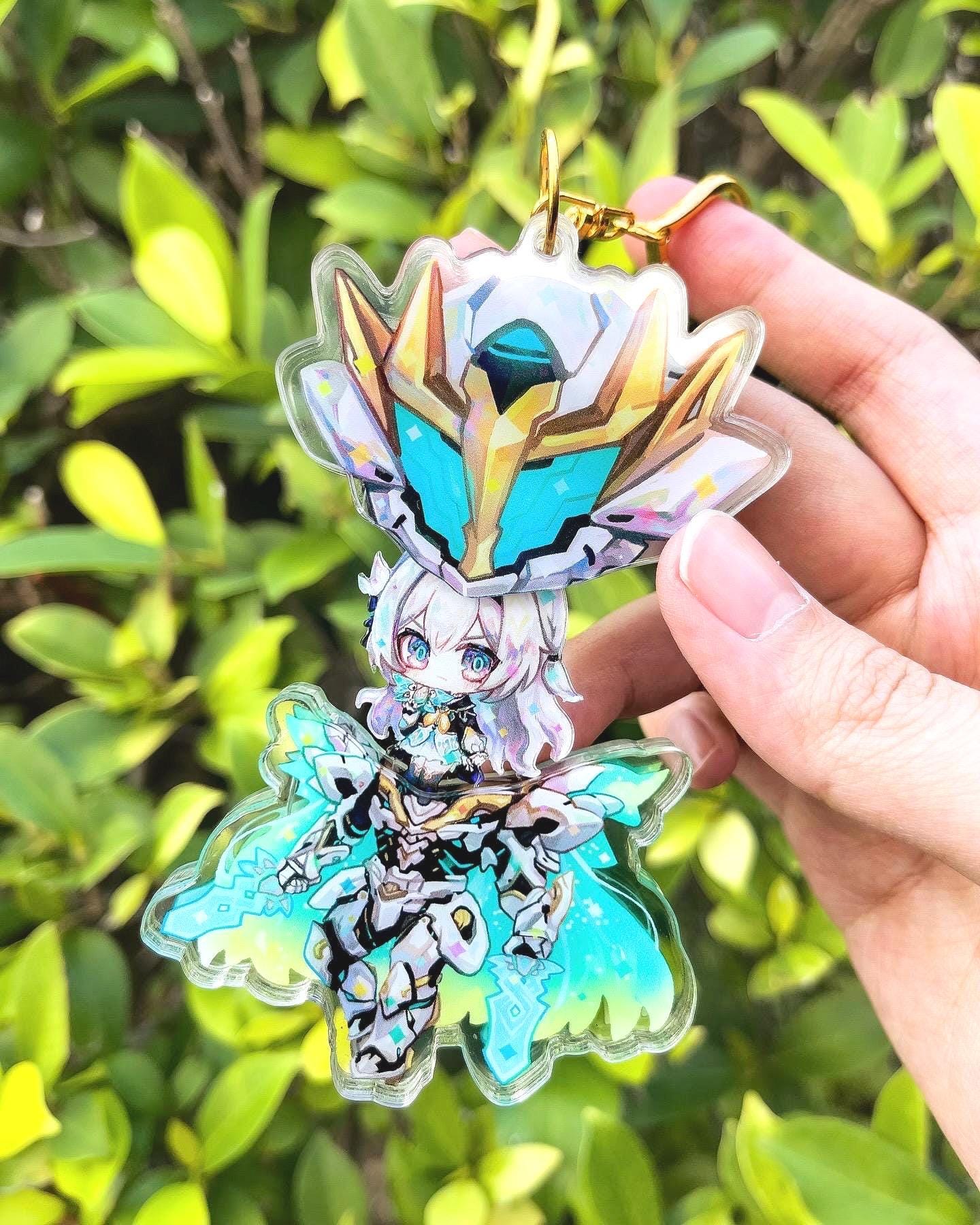 Firefly Sam Acrylic Keychain / Charm , Pull Able / Openable