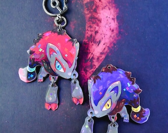 Poke - Zoroark Dangling Claw Acrylic Charm | Scarlet and Violet, Legend Arceus, Zorua, Hisui Zorua, Hisui Zoroark, Claws PKM PKMN