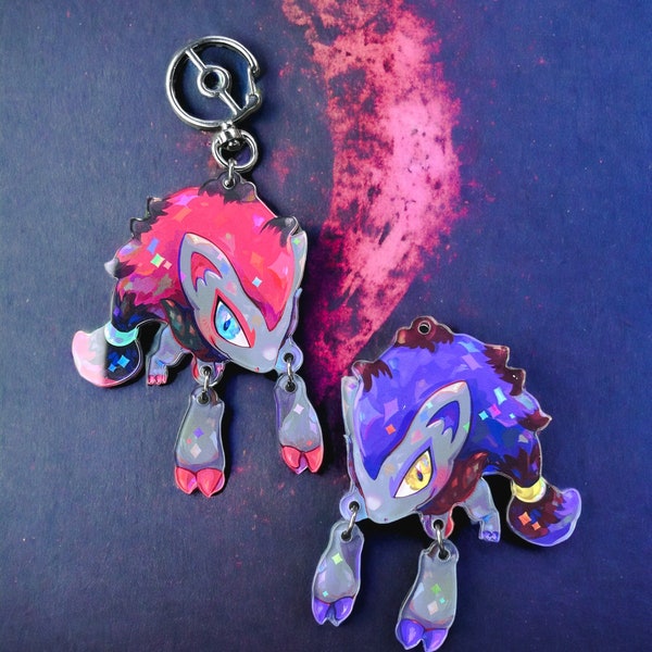 Poke - Zoroark Dangling Claw Acrylic Charm | Scarlet and Violet, Legend Arceus, Zorua, Hisui Zorua, Hisui Zoroark , Claws PKM PKMN