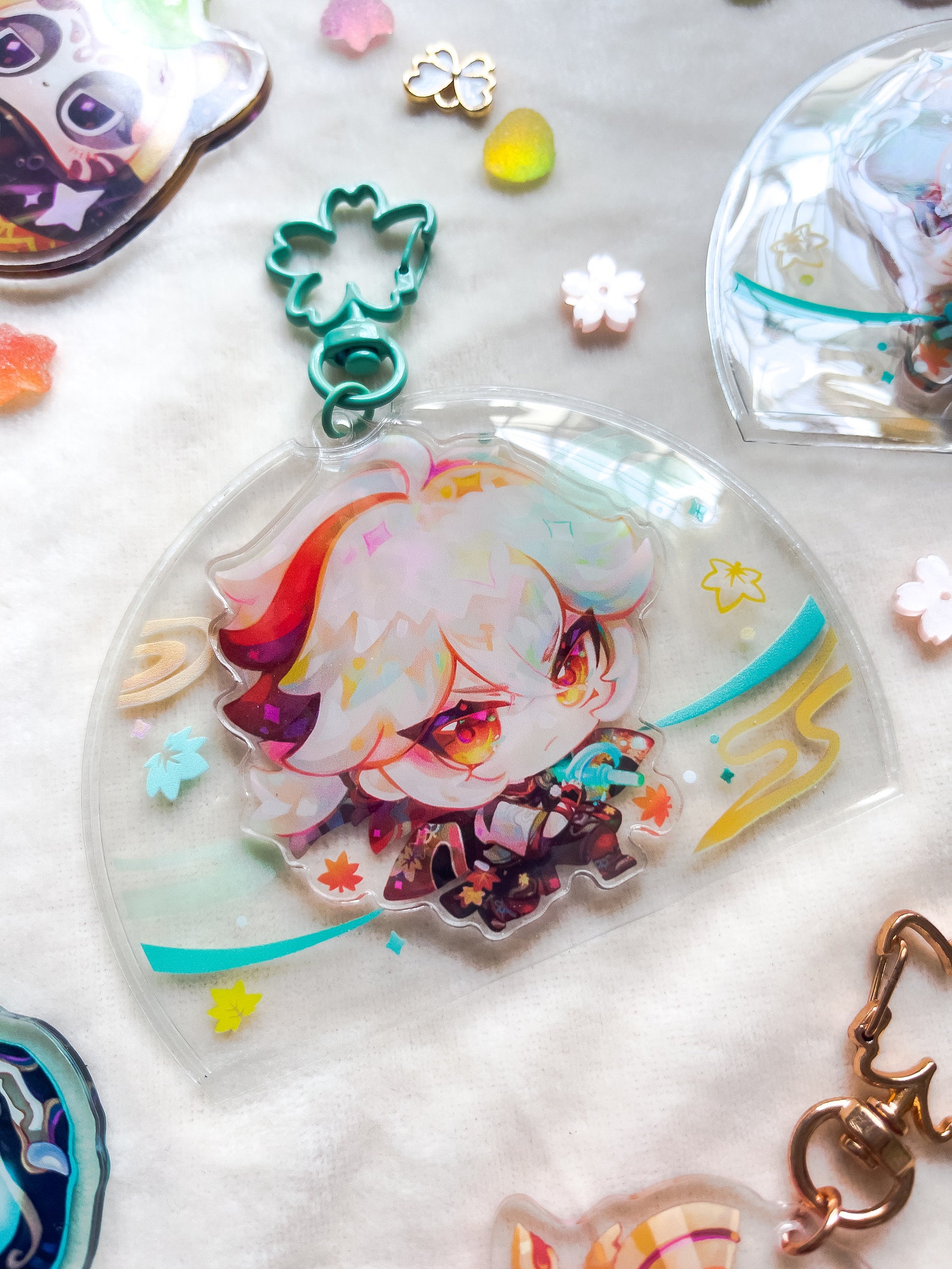 Kazuha Acrylic PVC Keychain Charm - Genshin Impact [fanmade] , Kazuha ...